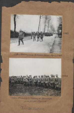 GFM. von Hindenburg an der Spitze seines früheren Regiments