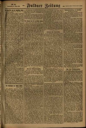 Zweite Ausgabe vom Donnerstag, den 16. März 1922.