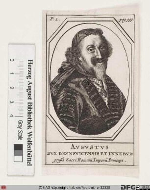 Bildnis August d. J., Herzog zu Braunschweig-Lüneburg-Wolfenbüttel (reg. 1635-66)