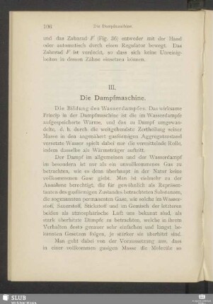 III. Die Dampfmaschine