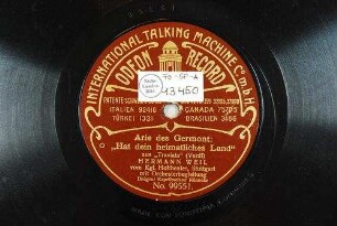 Arie des Germont: "Hat dein heimatliches Land" : aus "Traviata" / (Verdi)