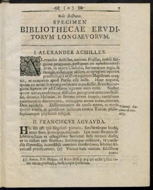 I. Alexander Achilles