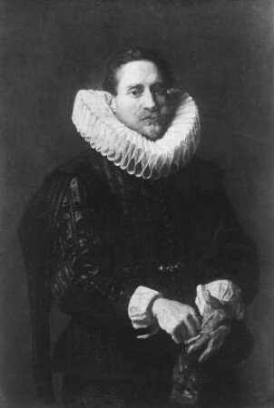 Mann mit Handschuhen, Dresden, Galerie
