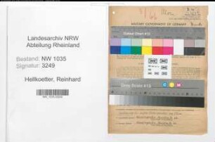 Entnazifizierung Reinhard Hellkoetter , geb. 03.12.1891 (Zechenbeamter)