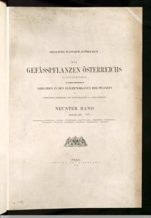 9: Tab. 801 - 900: Umbelliferae (Continuatio), Corneae, Cucurbitaceae ...