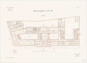 Polizeidienstgebäude, Köln: Grundriss EG 1:150