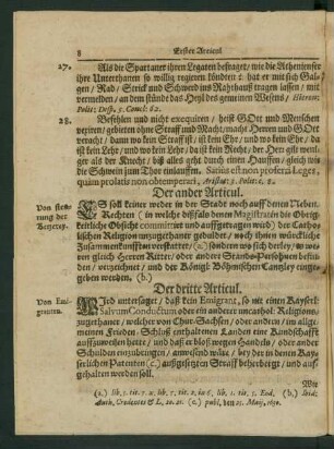 Der ander Articul.