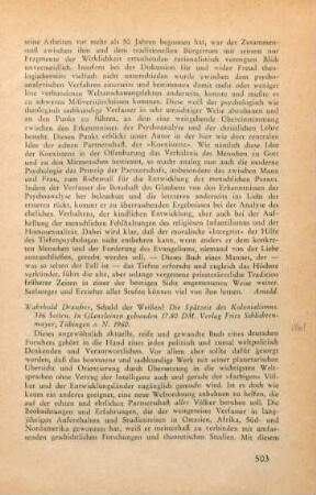 503-505 [Rezension] Drascher, Wahrhold, Schuld der Weißen