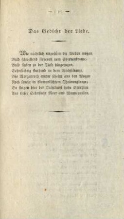 Das Gedicht der Liebe