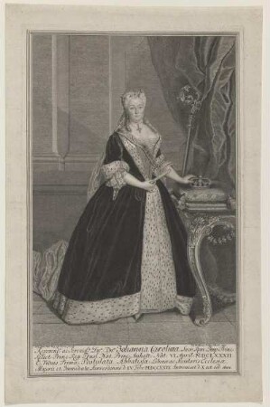 Bildnis der Johanna Carolina von Brandenburg