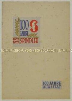 Repräsentative Werbeschrift zum 100jährigen Bestehen einer Wäscherei und Reinigung