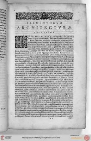 Elementorvm architectvrae