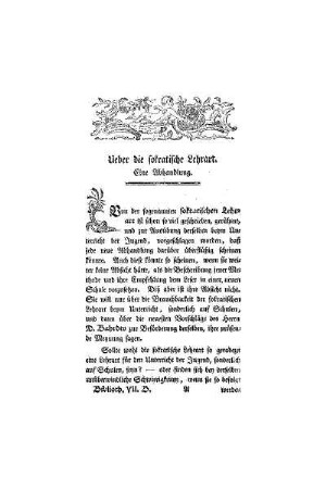 Sokratische Lehrart : eine Abhandlung