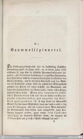 Die Baumwollspinnerei