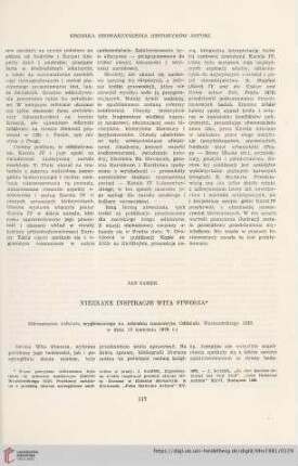 43: Nieznane inspiracje Wita Stwosza