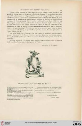 Exposition de oeuvres de Barye