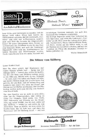 Die Münze vom Süllberg