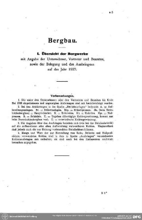 Mitteilungen über das Berg- und Hüttenwesen. Bergbau