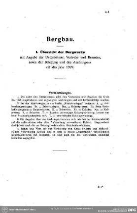 Mitteilungen über das Berg- und Hüttenwesen. Bergbau