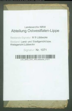 Erblasser: Reck, von der:
