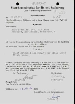 Staehler, Ella