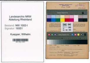 Entnazifizierung Wilhelm Kuepper, geb. 06.02.1895 (Arbeiter)