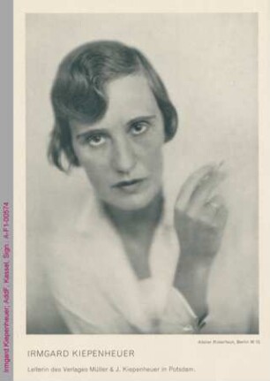 Porträt von Irmgard Kiepenheuer