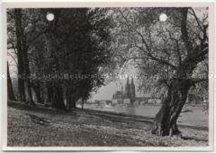 Köln, Hohe Domkirche St. Petrus und Rhein