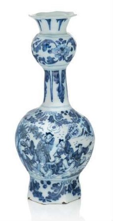 Kürbisvase mit Chinoserie