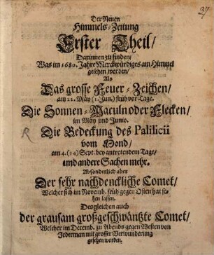 Neue Himmels-Zeitung