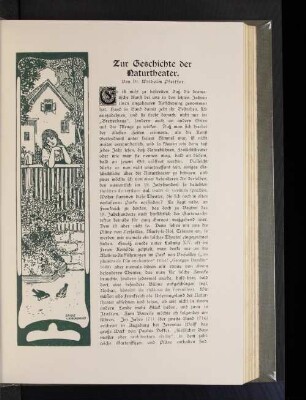 Zur Geschichte der Naturtheater