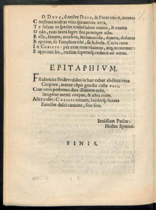 Epitaphium.
