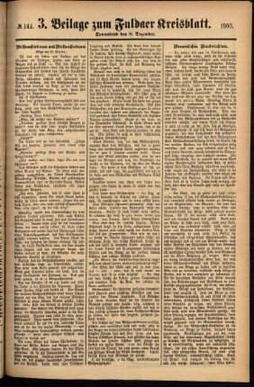 Vierte Ausgabe vom Samstag, den 08. Dezember 1900.