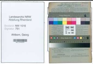 Entnazifizierung Georg Ahlborn , geb. 17.05.1903 (Zollbetriebsassistent)
