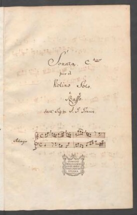 Sonaten; vl, b; C-Dur; GraunWV Av:XVII:12