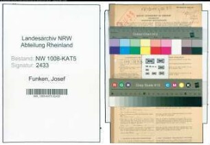 Entnazifizierung Josef Funken , geb. 22.01.1911 (Amtsinspektor)