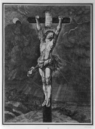 Christus am Kreuz : Soutman, Pieter Claesz. nach Rubens, Peter Paul. Christus am Kreuz. Kupferstich; 44,5 x 33 cm. Dresden: Kupferstich-Kabinett A 41 610 in A 1134, 2, Rubens IV