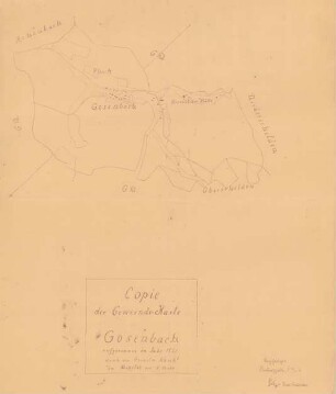 Heimatverein Gosenbach: Kopie der Gemeindekarte Gosenbach