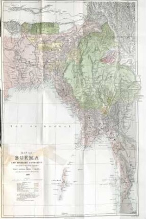 Map of Burma and adjacent countries with routes of various explorers by Lieut. General Albert Fytche, C.S.I. late Chief Commissioner, British Burma 1878