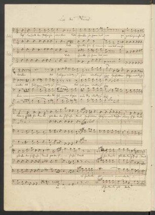 Lob des Weins; Coro maschile; C-Dur; MWV G 4