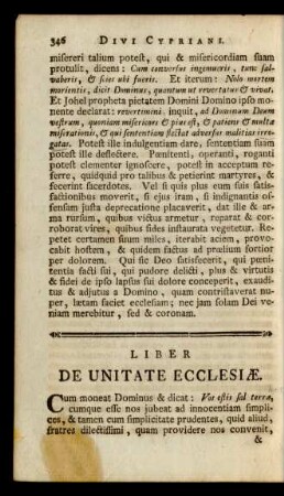 Liber De Unitate Ecclesiae