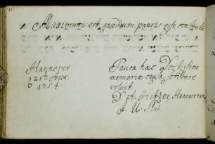 Diederich Anton Hetzer. Hannover, 21.4.1754.