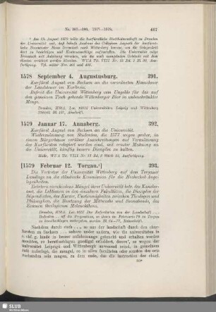 393. [1579, Februar 12. Torgau]