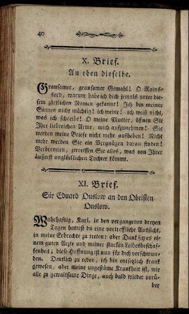 XI. Brief. - XX. Brief.