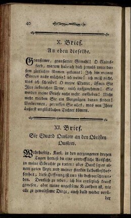 XI. Brief. - XX. Brief.