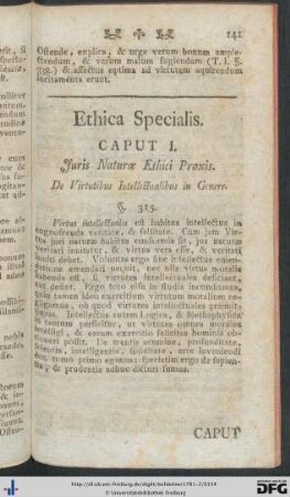 Ethica Specialis.