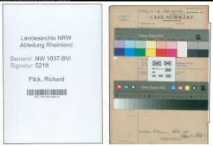 Entnazifizierung Richard Flick , geb. 19.06.1898 (Lehrer)