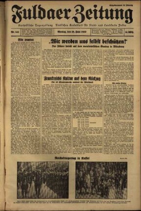 Ausgabe vom Montag, den 28. Juni 1937.
