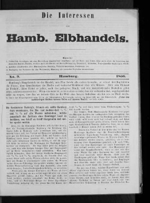 No. 9 Hamburg. 1856.
