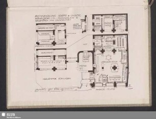 Buchhandlung Gräfe & Unzer, Grundriss des Erd-Geschosses